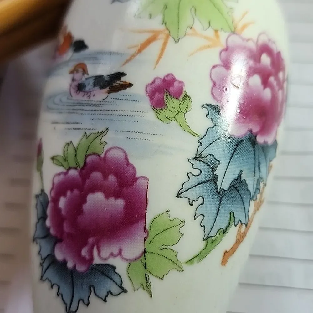 Vintage Mini Bud Vase Florals Birds